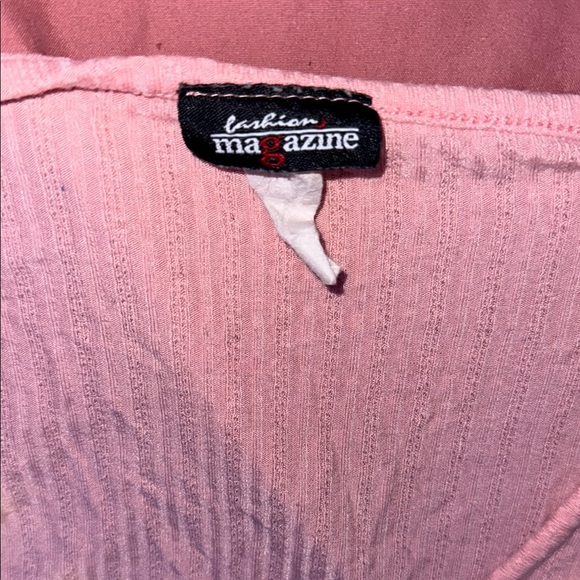 Pink Ruched Side-Drawstring Top - Picture 3 of 6